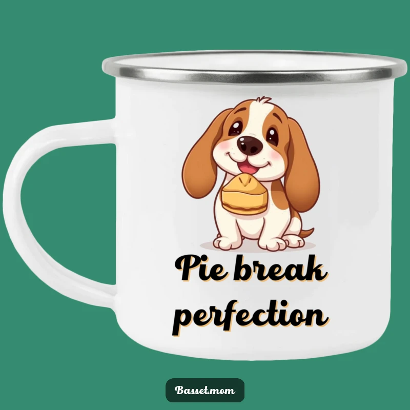 Adventure Ready Funny Basset Hound Camp Mug - Outdoor Humor Gift