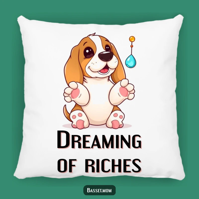 Comfy Playmate Funny Basset Hound Pillow - Soft & Fun Decor