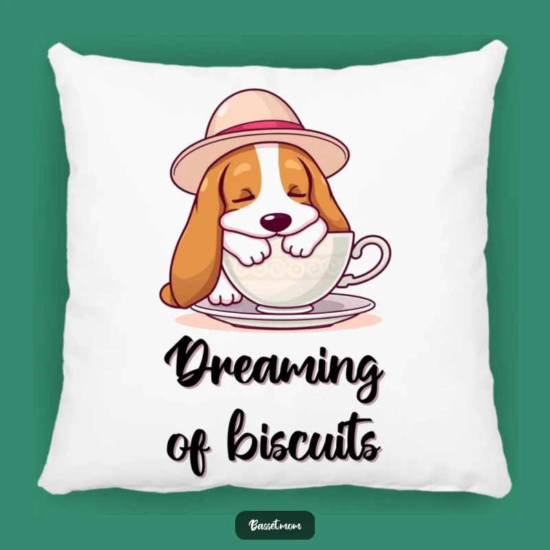 Funny Basset Hound Nap Pillow: Comfy & Hilarious Accent Decor Gift