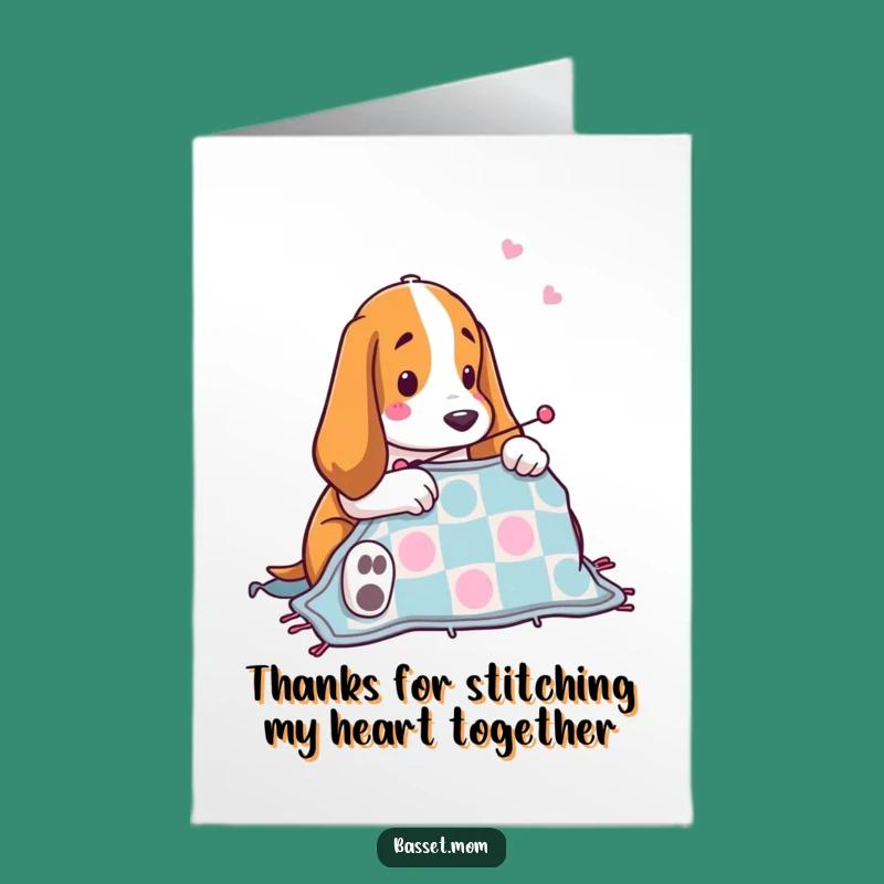 Free Printable Basset Hound Thank You Card: Stitching Gratitude with a Funny Downloadable