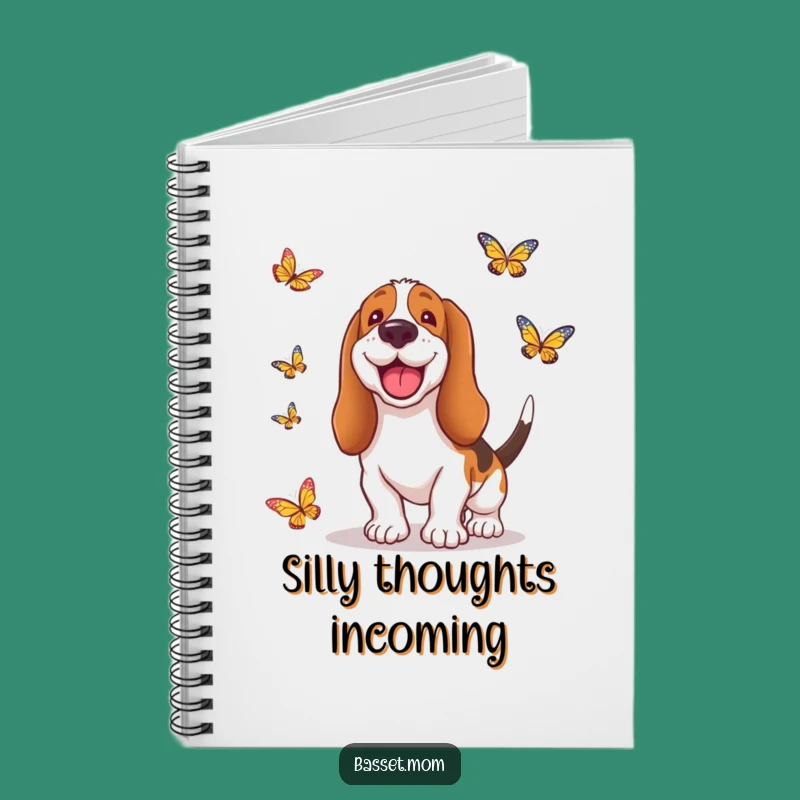 Funny Basset Hound Dreamer Notebook - Jot Down Whimsical Ideas