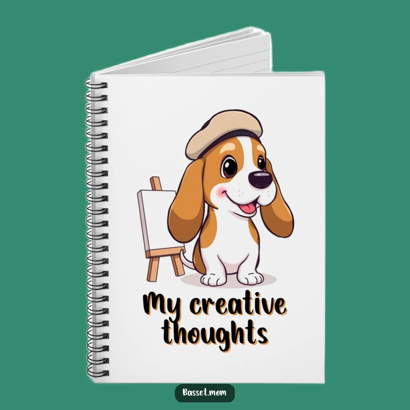 Funny Basset Hound Artist Notebook: Sketch Your Ideas with Canine Charm
