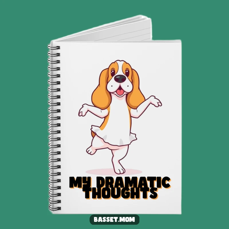 Funny Basset Hound Notebook: Ballet Notes and Wobbly Ideas
