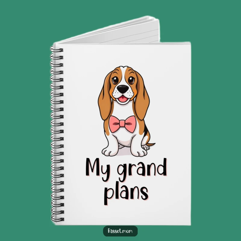 Funny Basset Hound Planner: Classy Notebook for Elegant Notes and Ideas